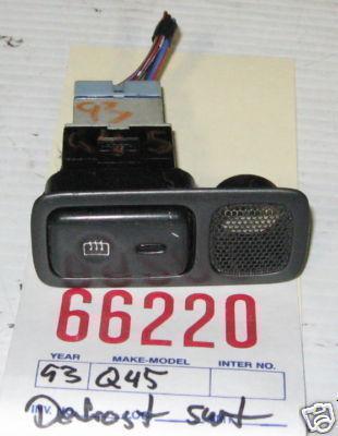 Infiniti 93 q45 rear defog defrost defroster switch 1993