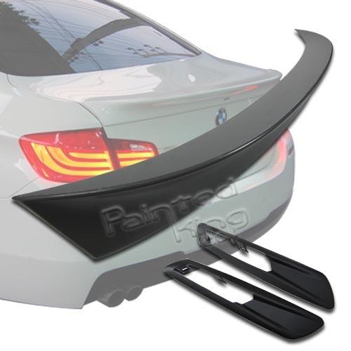 Unpainted f10 5-series a style trunk spoiler wing & side fender cover