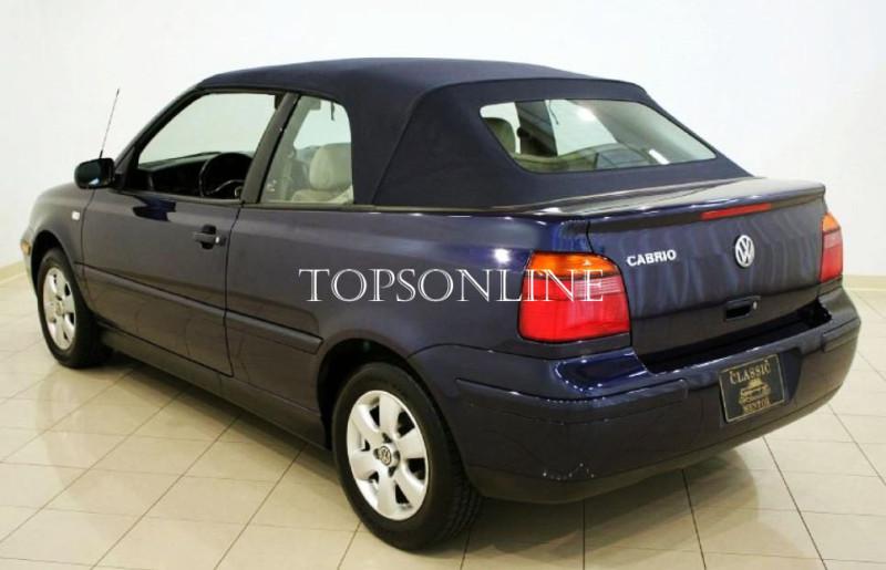 Vw cabrio & golf 3  convertible top w/heated glass window, haartz stayfast cloth