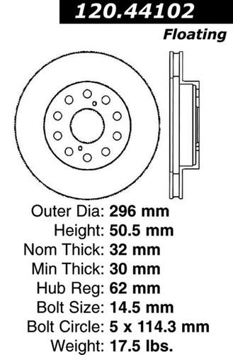 Centric-power slot 128.44102r stoptech sport rotors 93-98 supra