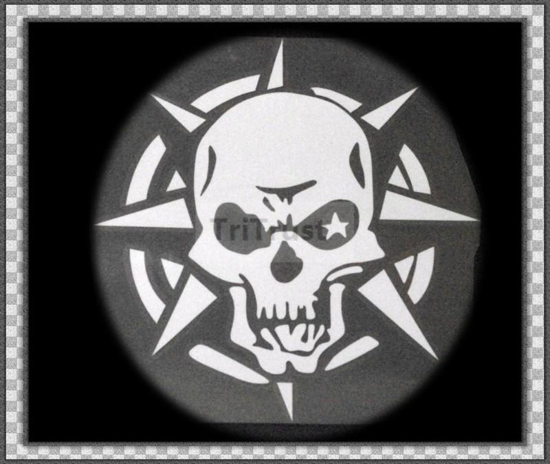 Skull decal sticker,window car wall pc crossfire headshot