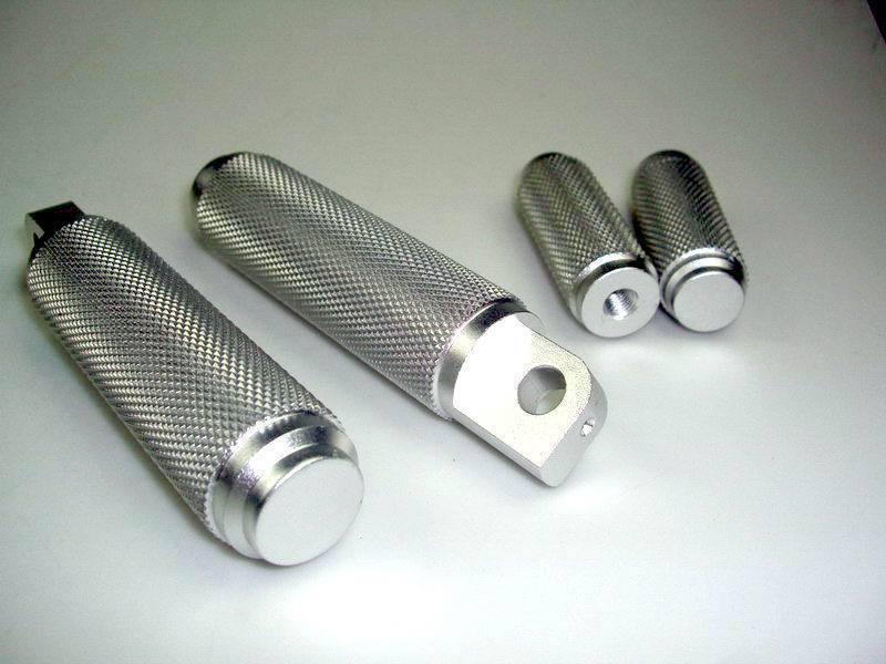 Harley chopper bobber oldschool knurled foot pegs kit t