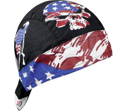 Zan headgear vintage patriot flydanna 100% cotton doo rag biker riding headgear