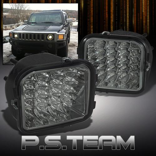 Sell SMOKED 06 10 HUMMER H3 CLEAR FULL LED CORNER SIGNAL LIGHTS LAMPS