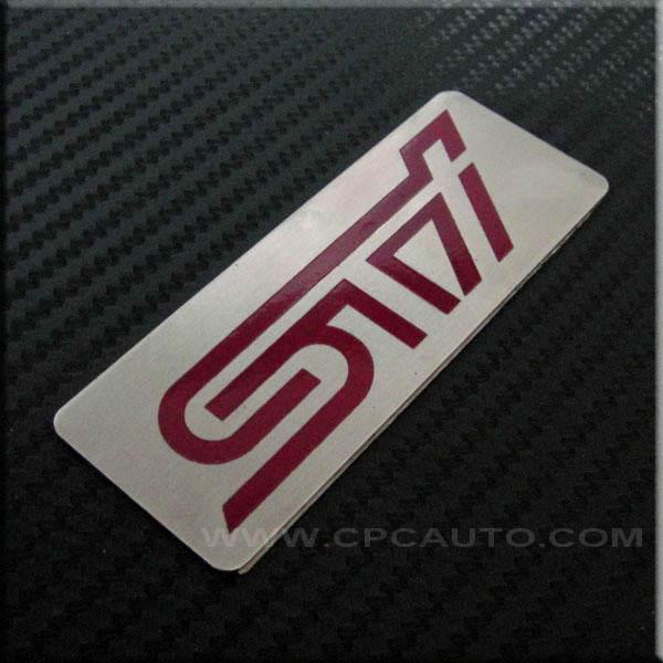 Car trunk  badge emblem sticker metal aluminum sti for subaru  impreza