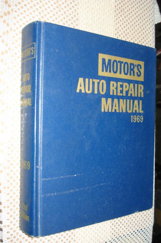 1963-1969 motors manual chevy service book ford dodge cuda vette mustang 67 68