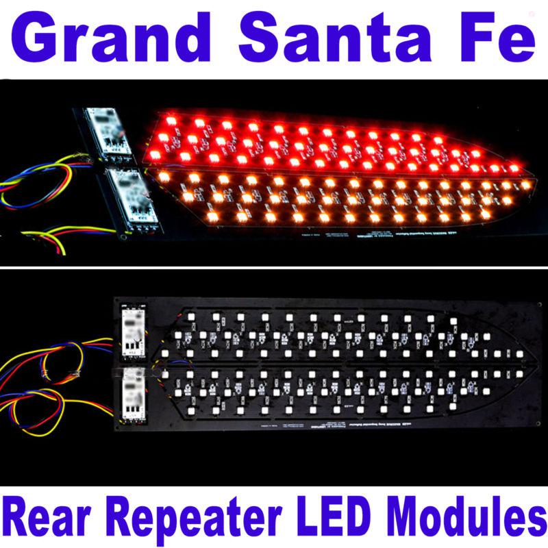 Led rear bumper light lamp reflector module diy kit for 13+ grand santa fe