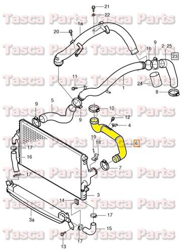 Brand new oem manual transmission intercooler charge pipe 01-09 volvo s60 v70