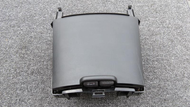 02-06 acura rsx type s / base black center console storage box w/ cup holder   d