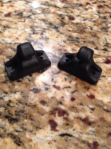 Porsche 944 951 968 85-95 sun visor clips set of 2 genuine new 944 731 439 00