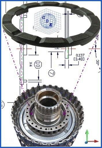 Cd4e la4ael 4x4 (update) heavy duty direct drum washer (4-tab) 0.137in(3.48mm)