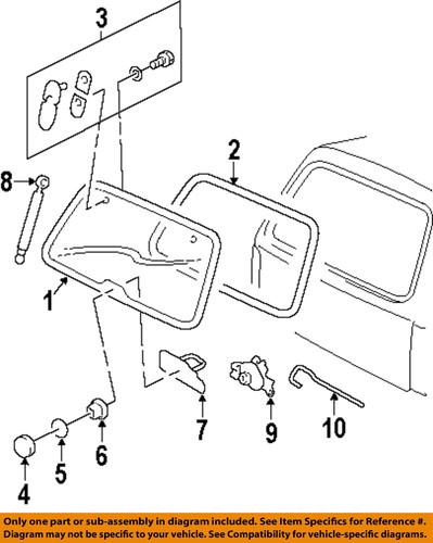 Ford oem 2l2z78420a68aa lift gate-hinge