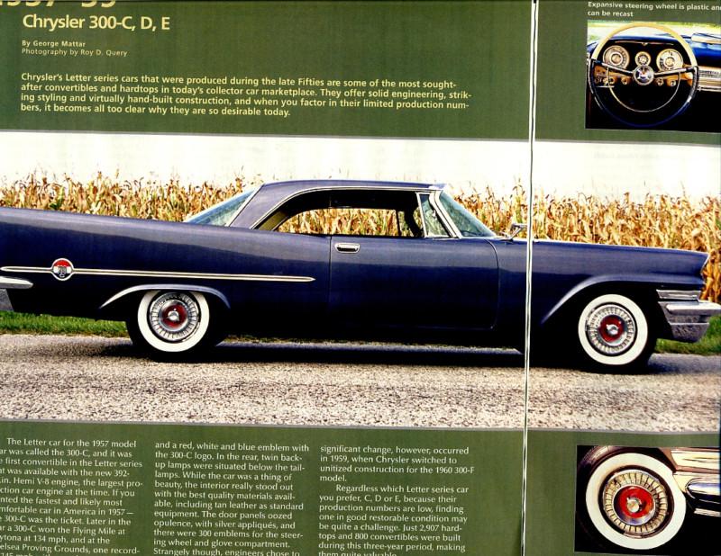 1957 1958 1959 chrysler 300c 300d 300e  buyers guide article