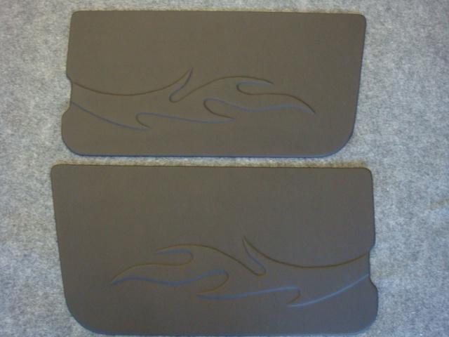 Custom door panels flame '76-'95 jeep cj7 wrangler 