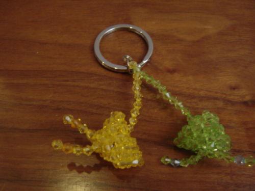 Handmade acrylic beads strap rice dumpling key chain