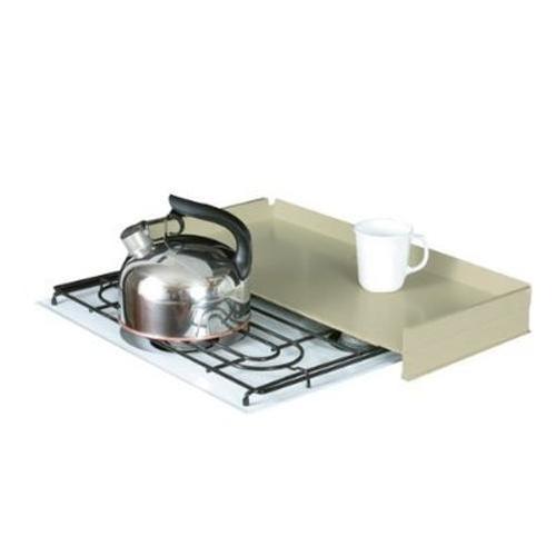 Camco rv universal fit stove top cover work area camper trailer almond kitchen n