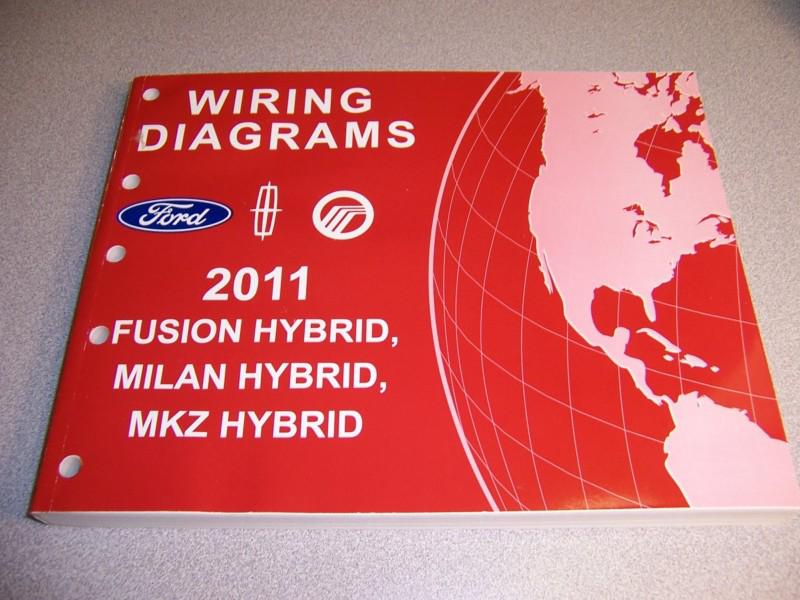 *new*2011 ford fusion,milan,mkz hybrid factory car wiring diagram repair manual