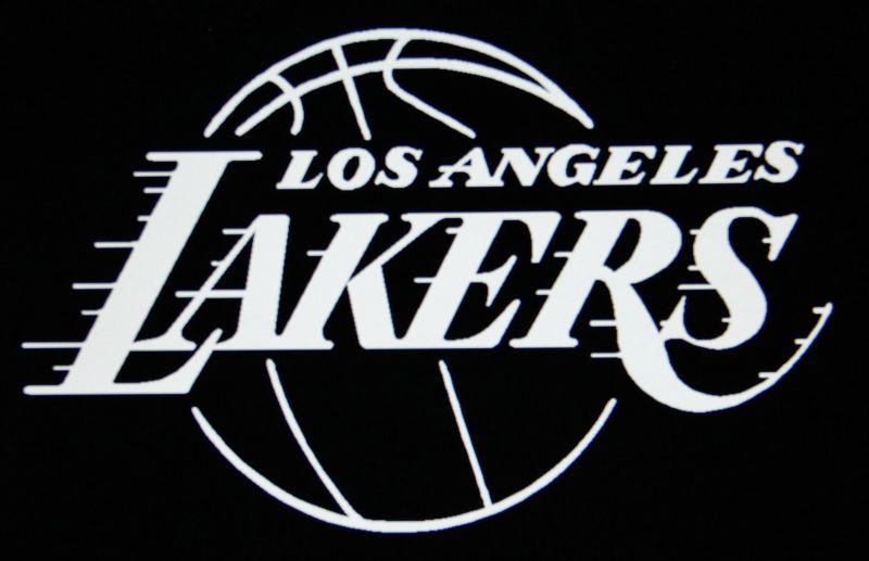 8''x5'' los angeles lakers vinyl decal sticker white