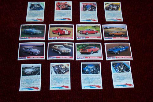 Carroll shelby "promo" collector cards shelby/mustang series 1  (8 card set)  