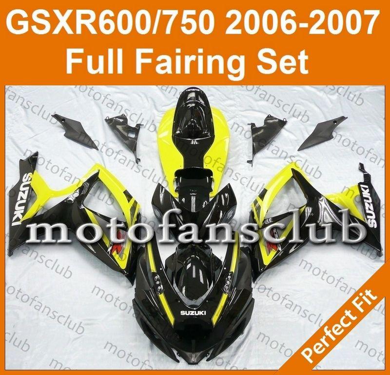 Fit suzuki gsxr 750 gsxr 600 06 07 gsx-r 2006 2007 fairing bodywork k6 #08 b