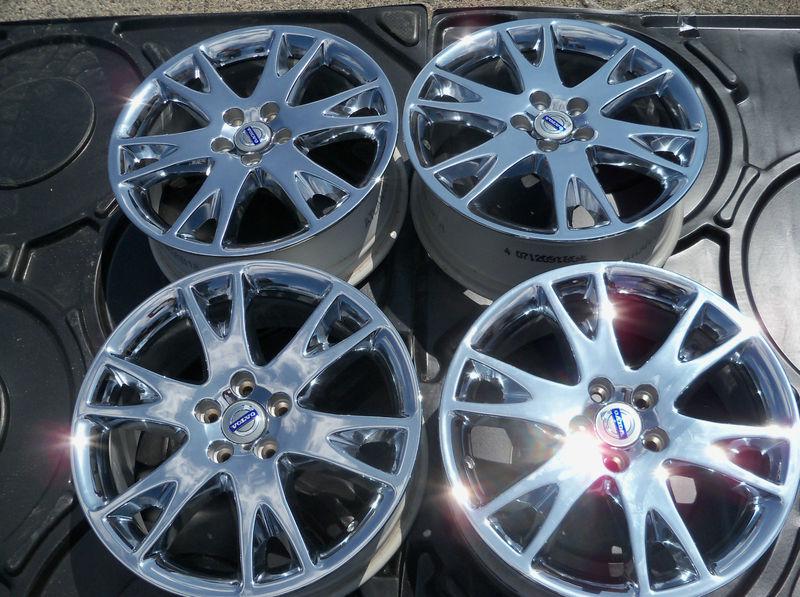 4 volvo xc series xc90 18" chrome oem wheels new