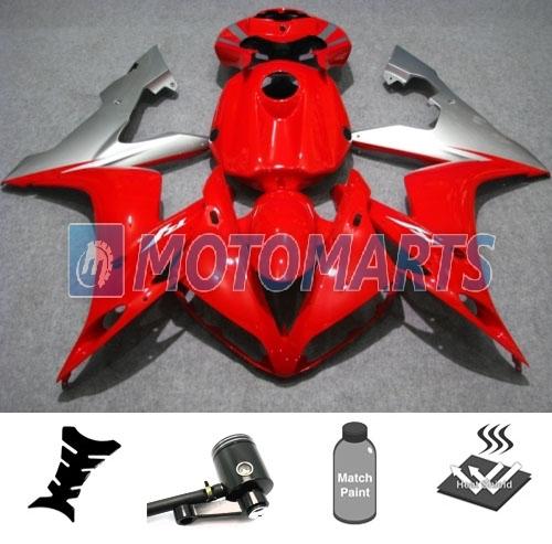 Bundle inj fairing with brake fluid reservoir for yamaha yzf 1000 r1 04 05 06 ar