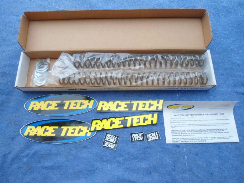 Race tech fork springs suzuki rm250 yamaha yz125 yz250 yz250f yz/wr400/426/450