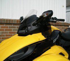 Can-am spyder / pair of air wings with uppers bkr-spyrsawupbs -rs only 2008-2013