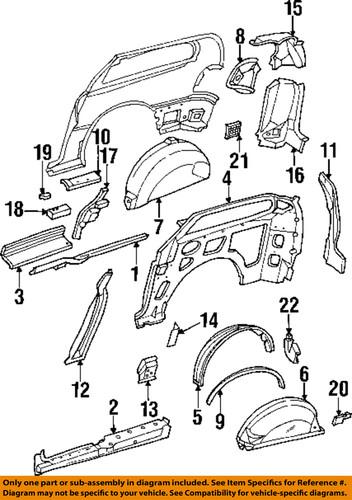 Mopar oem 4860700aa side panel-louver