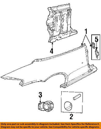 Chrysler oem 4878366ae quarter panel