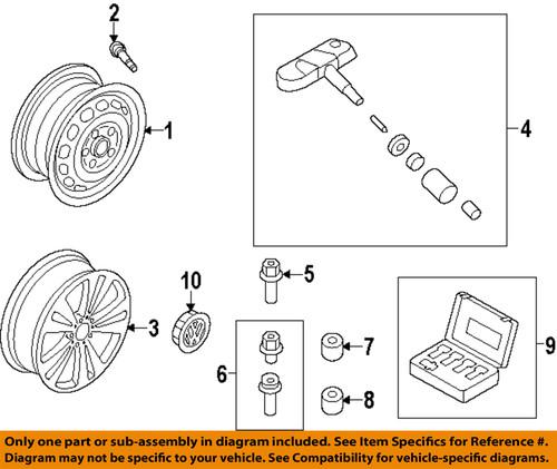 Volkswagen oem wht003319a007 wheels-wheel bolt