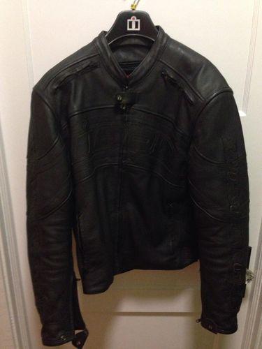 Icon mens leather motorcycle jacket