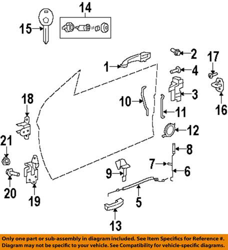 Chrysler oem 68025034ab door-key