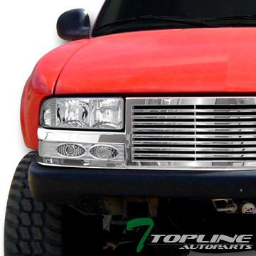 Chrome head lights+signal bumper yd+front hood grill grille 1998-2004 s10 blazer