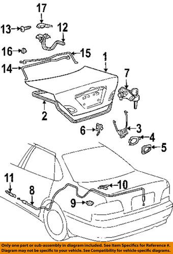 Toyota oem 64607ac020 trunk lid release cable-release cable