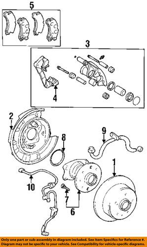 Toyota oem 4243107030 rear brake rotor/disc/disc brake rotor