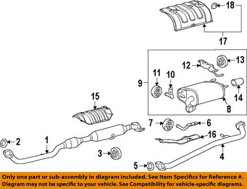 Toyota oem 174300v041 exhaust muffler