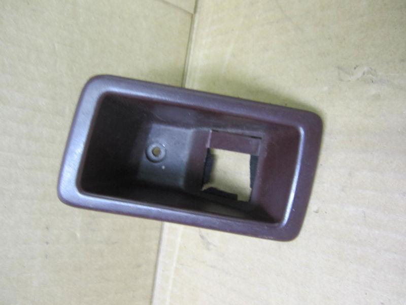 Toyota supra 87-88 1987-1988 door handle bezel dark red passenger rh right