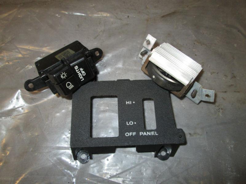 Jeep wrangler factory headlight and dimmer dash switches used 1591