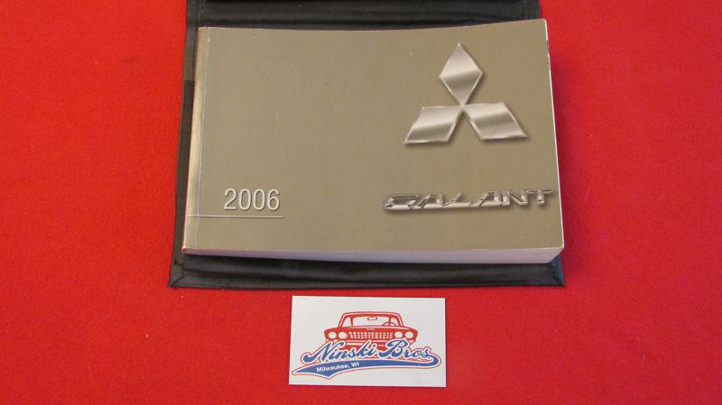 2006 mitsubishi galant owners manual w/ case 06