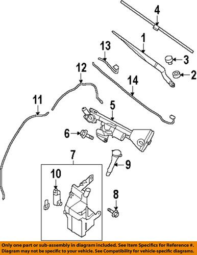 Nissan oem 28890ja000 wiper blade/windshield wiper blade