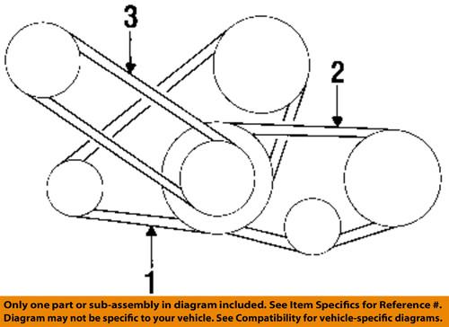 Nissan oem a172mv53smvw belts & pulleys-alternator belt