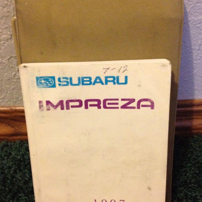 1997 subaru impreza owners manual