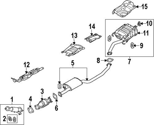 Kia 287101u300 genuine oem factory original muffler