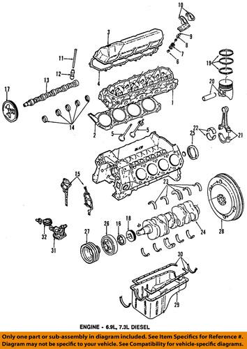 Ford oem f2tz-6701-a seal, crankshaft/engine crankshaft seal