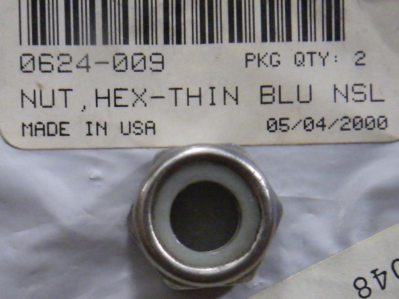 Nos tigershark arctic cat thin hex nut 10mm blu nsl ss daytona 0624-009