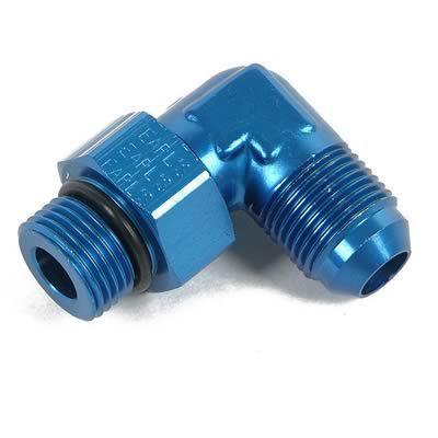 Earl's fitting adapteran to 5/8-18" o-rring 90 dergree -6an to 5/8-18 male