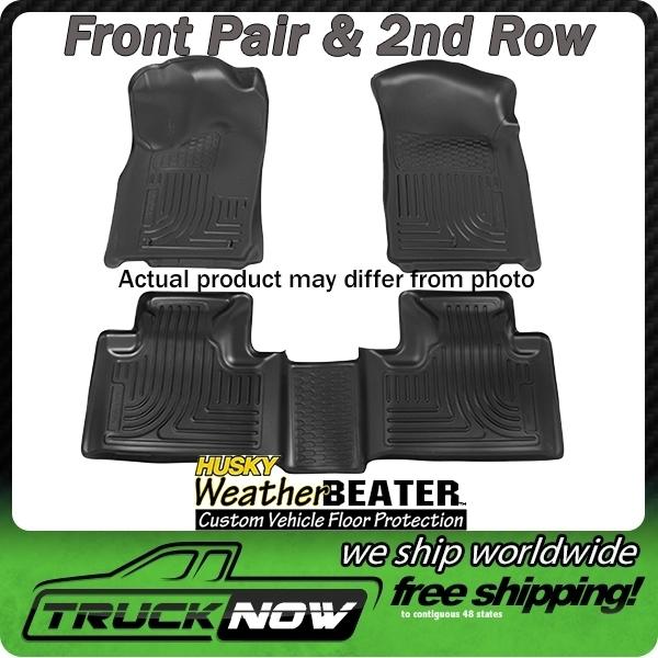 2013 honda accord 4 door sedan black husky weatherbeater floor mat liners 98481