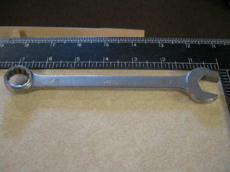 Mac 12 pt    chrome combination  wrench 5/8 sae