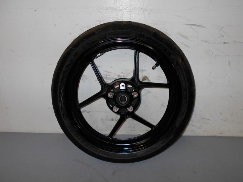 #0719 - 2013 13 kawasaki ninja zx636 r zx 636  front wheel with tire